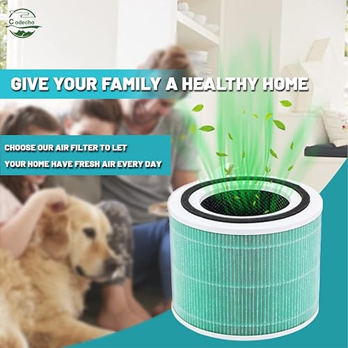 Miniatura 4 de Paquete de 2 filtros de repuesto Core 300 filtros de repuesto para purificador de aire, filtro de purificador de aire True Hepa Core 300 RF True