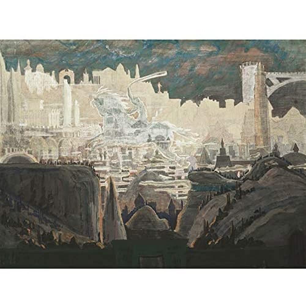 Ciurlionis Prelude The Knight Gemälde Kunstdruck Leinwand Premium Wanddekoration Poster Wandbild