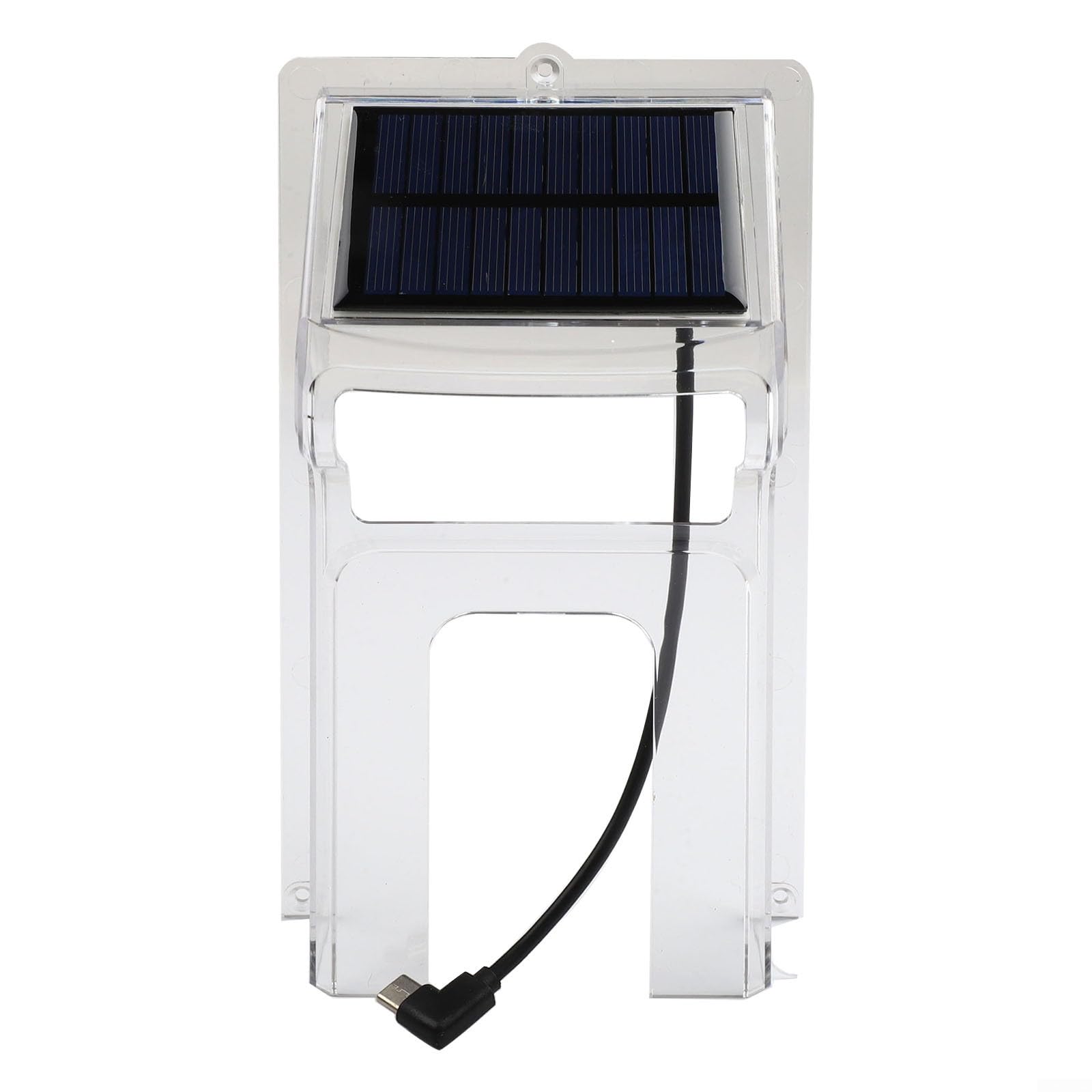 Solar Doorbell Rain Cover with Solar Charging 215 115 mm, Transparent Weatherproof Protection for Wireless Doorbells
