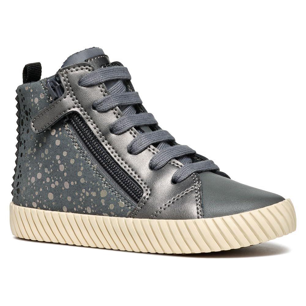 Geox J MIRROLESS Girl A Sneaker, 10 UK Child Grey