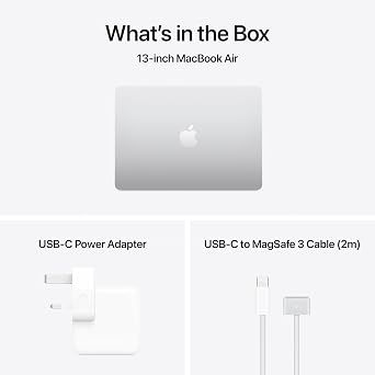 Apple 2025 MacBook Air 13-inch Laptop with M4 chip: Built for Apple Intelligence, 13.6-inch Liquid Retina Display, 24GB Unified Memory, 512GB SSD Storage, 12MP Center Stage Camera, Touch ID; Silver