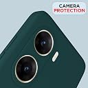 Pikkme Back Cover for Vivo V29e 5G | Camera Protection Shockproof Soft Matte Silicone Back Case (Green) gallery image