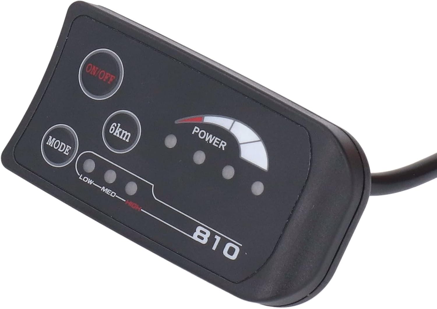 Voltage Meter, Precise Digital Display with Bright LED Indicator Battery Monitor 36V 48V ABS Panel for Accurate Battery Monitoring Urban Commuters Mountain Bikers Riders