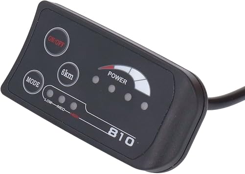 36V 48V S810 LED Display Panel Electric Bike Modification LED Control Display Meter SM Plug Suitable 22.2mm Handlebars Electric Bikes Scooters Accessories
