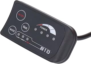 Zooke Electric Bike S810 LED Panel, 36V 48V Electric Bike LED Display Power Display Waterproof for Modification for 22.2mm Handlebars