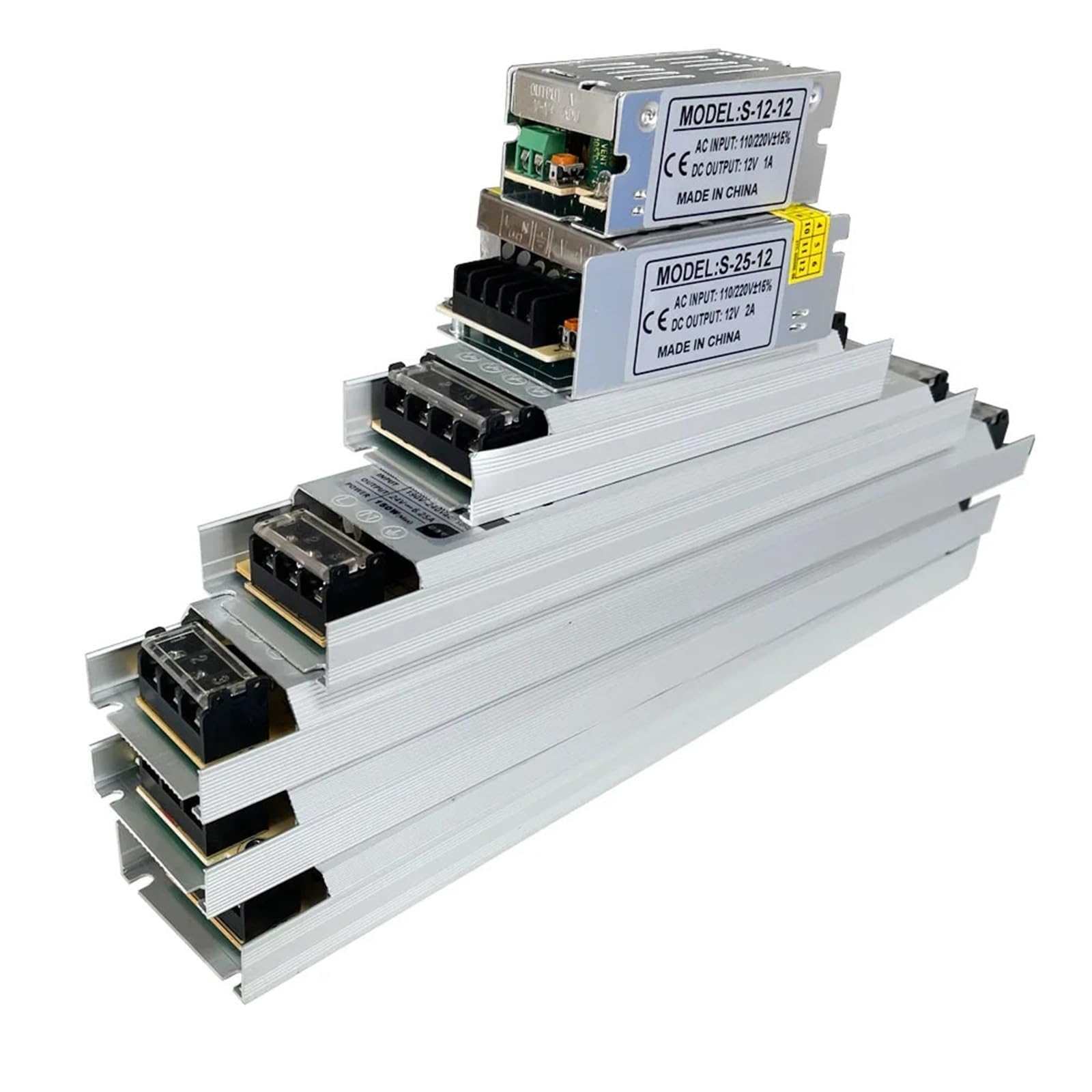 Bloc d'alimentation 12V 200W à bande mince transformateur AC-DC 220V