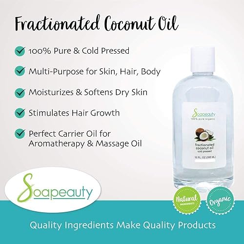 Miniatura 2 de Aceite de coco fraccionado prensado en frío refinado  100% natural disponible a granel  Portador para aceites esenciales, cara, piel, crema