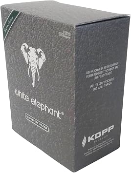 1 Pack 250 Filters White Elephant Superflow Supermix Sea Foam and Activated Carbon Filter 9mm Diameter 250 Filters Per XXL Pack