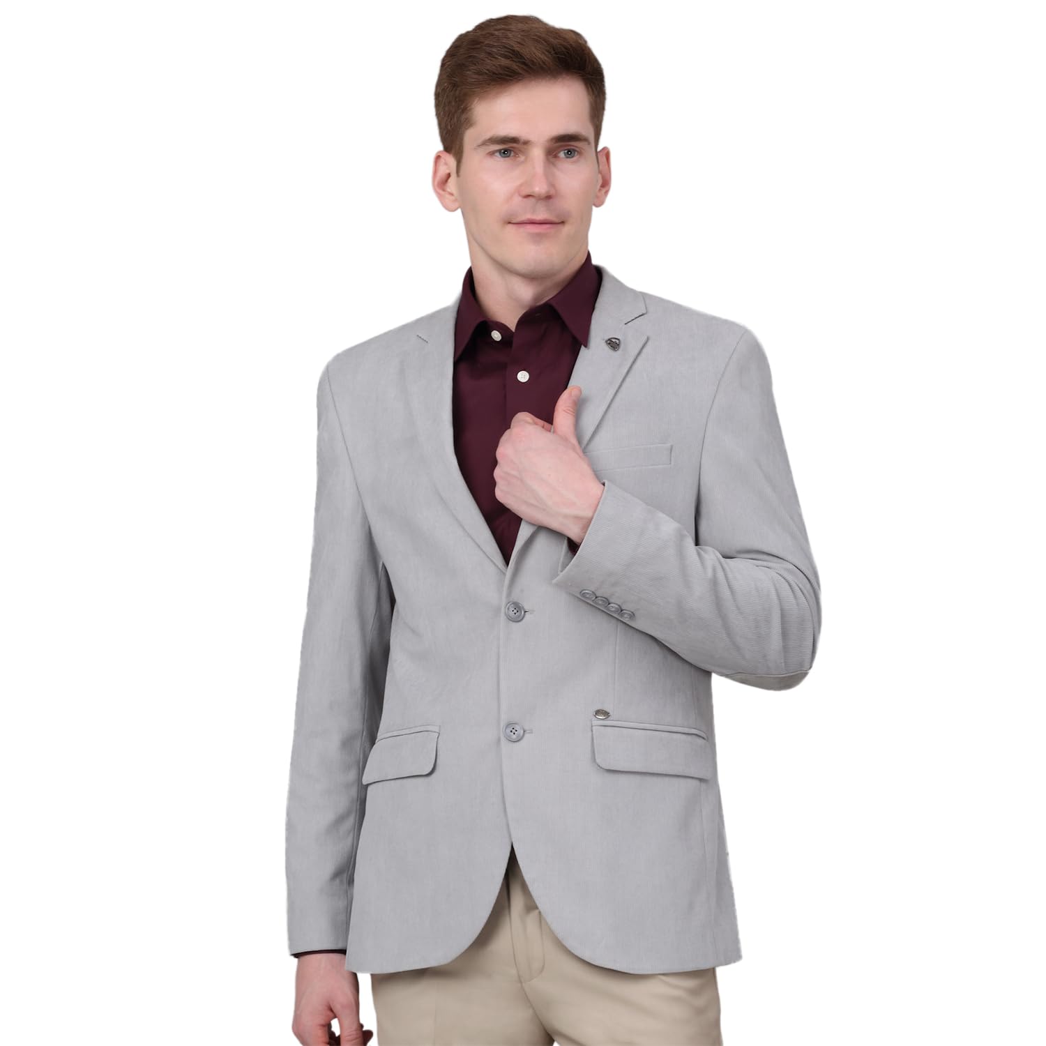 Striped Full Sleeves Notch Lapel Formal Blazer for Men | Formal Blazer for Men | Men Blazer for Formal (P_MBZF00161)-image-12