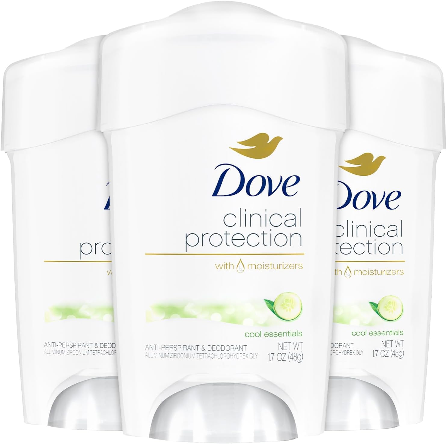 Dove Clinical Protection Cool Essential Deodorant Solid 1.7 oz (48 g) ** Parallel import