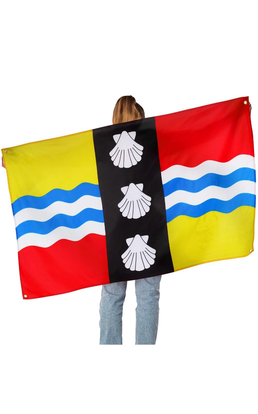 Runesol Bedfordshire Flag, 91x152cm, 3ft x 5ft, 4 Grommets, Eyelet In Every Corner, Bedfordshire Day, Bedford - Image 2
