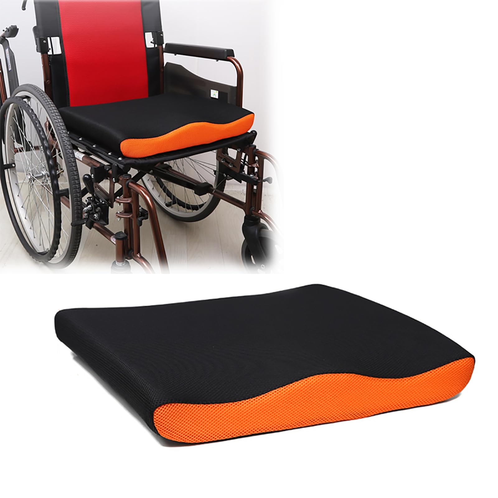 Cojín De Asiento Especial para Sillas De Ruedas, Cojín Antideslizante Y Antiescaras, Cómodo Y Transpirable, Alivio Natural De La Presión, Extraíble Y Lavable, Alivia La Presión De La Cadera.