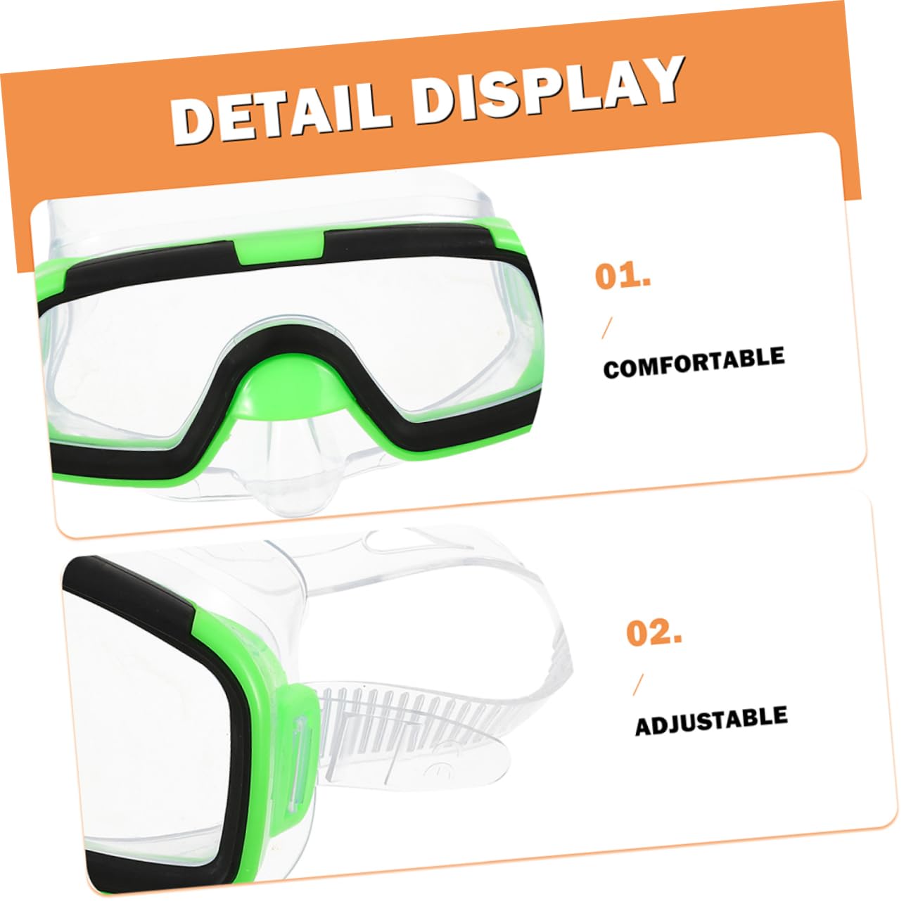 WOONEKY Gafas De Buceo Máscara De Snorkel para Aletas Cortas para Nadar Equipo De Snorkel Portátil El Mar o Piscina
