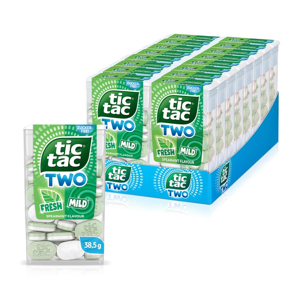 tic tac TWO Spearmint Fresh & Mild - 16 x 38,5g Packungen