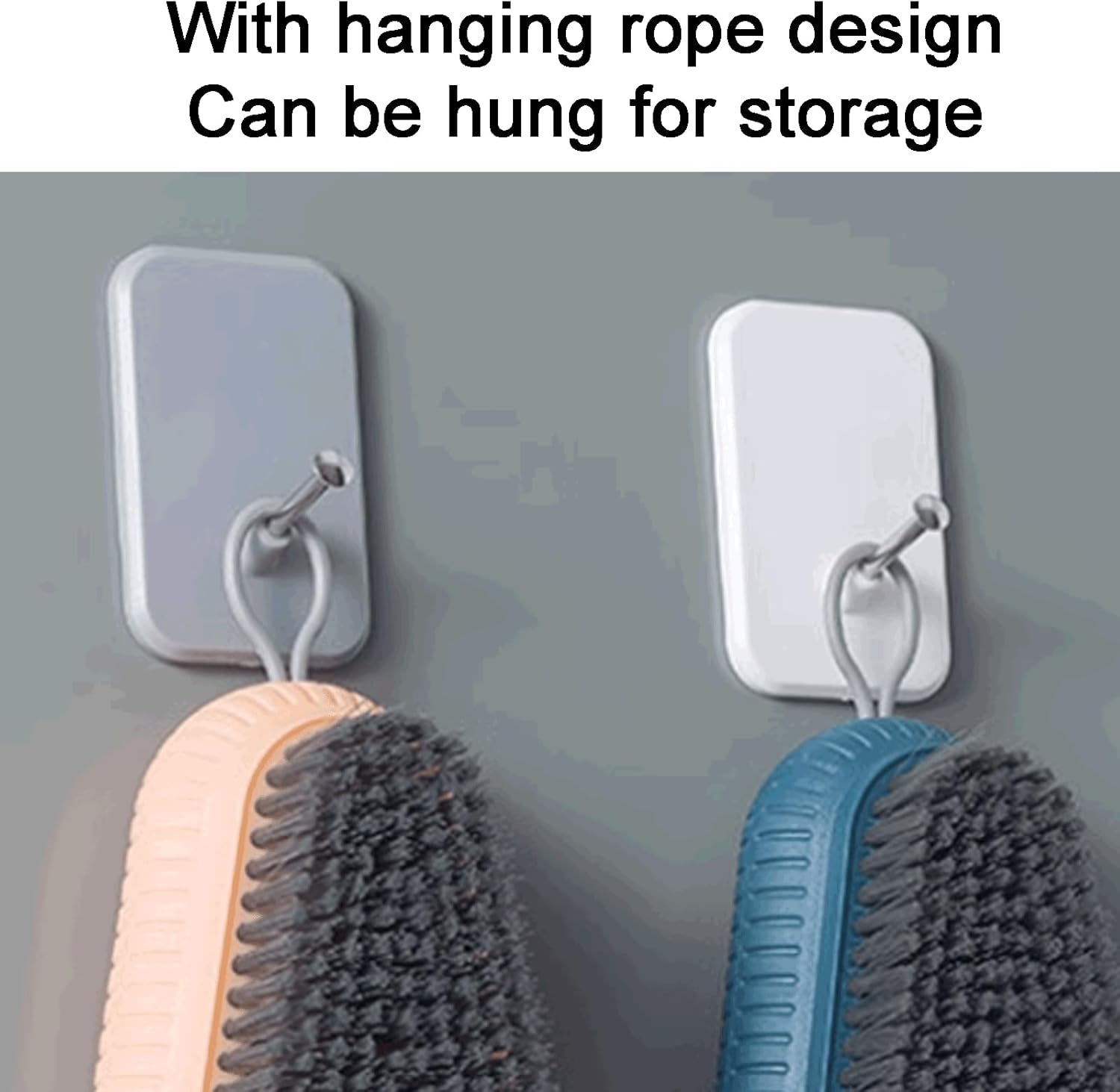 Multipurpose Plastic Cleaning Brush Multifunctional Cleaning Brush Laundry Cleaning Brush Bathroom Cleaning Brush with Lanyard Strong