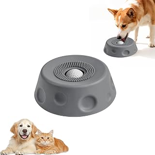 Schlickball Dog, Licking Mat Dog with Suction Cup, Silicone Anti-Spill Bowl for Cats and Dogs, Slickball for Dogs to Relieve Anxiety