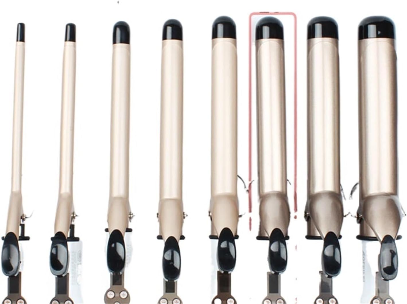 Hair Curlers Waves Electric Professional Ceramic Hair Curler Curling Iron Roller Curls Wand Waver Styling Tools(Product 1-28mm,AU)