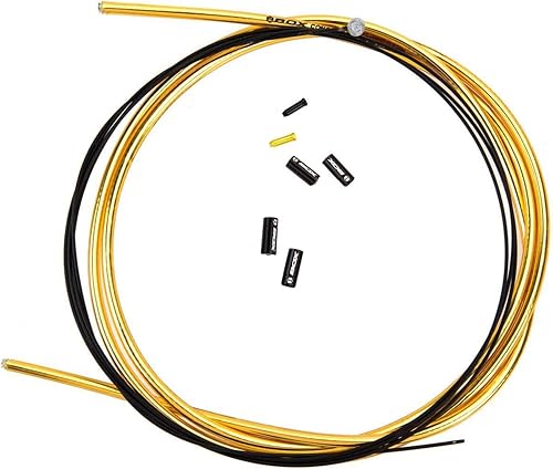 Miniatura 7 de Box Kit de carcasa de cable de freno de bicicleta lineal con 1 juego de línea de freno de bicicleta, 1 carcasa de cable de bicicleta con 2 tapas de