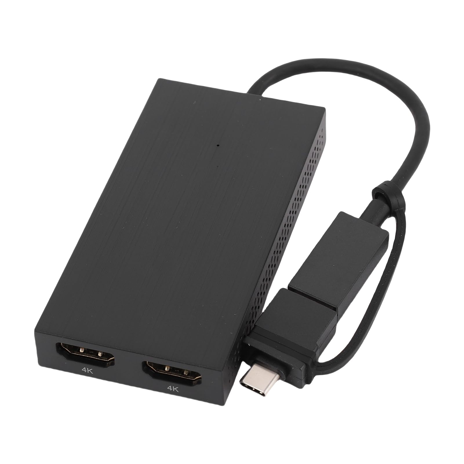 SUNGOOYUE Podwójny Adapter HDMI do 2 Monitorów, Adapter USB C do Podwójnego HDMI 4k 60 Hz, Rozdzielacz Monitora USB 3.0 do 2 do Laptopa Komputer Stacjonarny Stacja Robocza do
