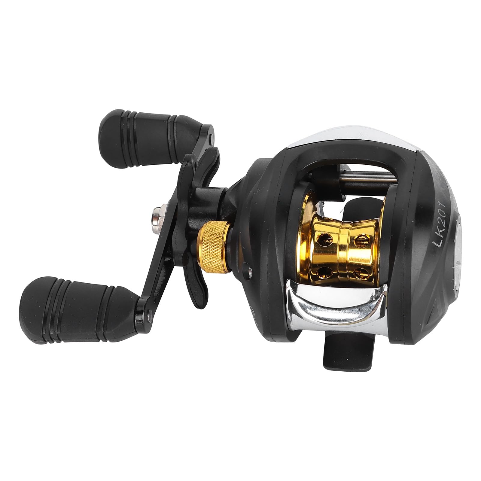 Baitcasting-Rolle, effizientes Baitcasting-Rad, 8 kg Bremskraft, Drehsteuerung, einstellbar für Angelmaschine(Linke Hand)