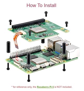 Amazon.com: Official Raspbery Pi AI HAT+, Build-in 13 Tops