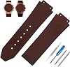 Big Bang Rubber Frosted 25mm Silicone Watch Bands Replacement Fit for Hublot 19mm25mm22mm Big Bang Watch Strap Wirstbandwithout metal buckle For Men and Women