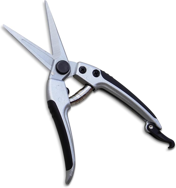 TABOR TOOLS K18A Tijeras de podar rectas, tijeras de floristería, tijeras de jardín multitarea para arreglar flores, recortar plantas y cosechar hierbas, frutas o verduras (cuchillas de estilo japonés)