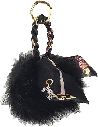 fur purse charm