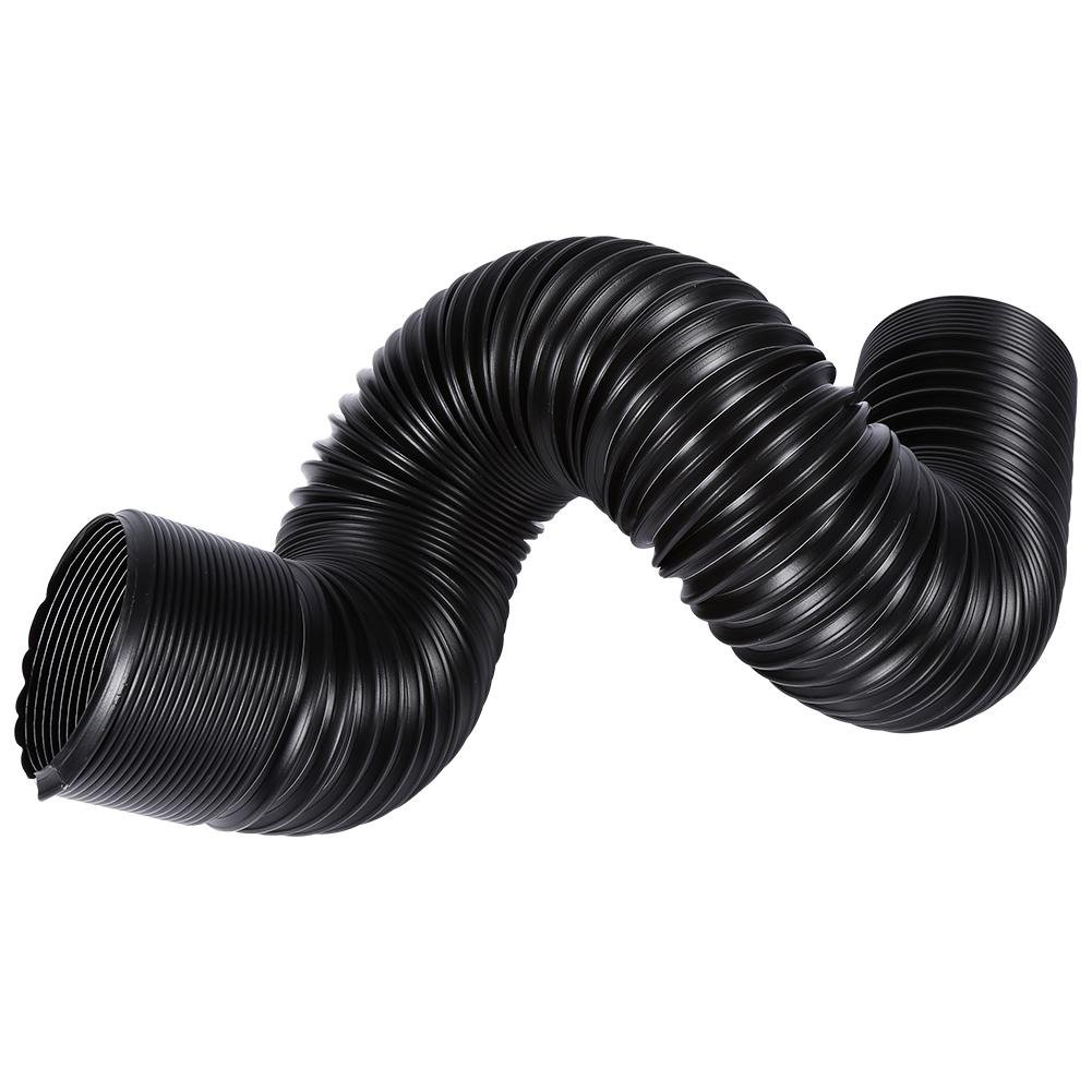 Zestaw filtrów wlotu powietrza do samochodu, 7,6 cm uniwersalny filtr do zimnego powietrza z włókna węglowego zestaw węża indukcyjnego do większości samochodów z 3 nierdzewnymi zaciskami czarny