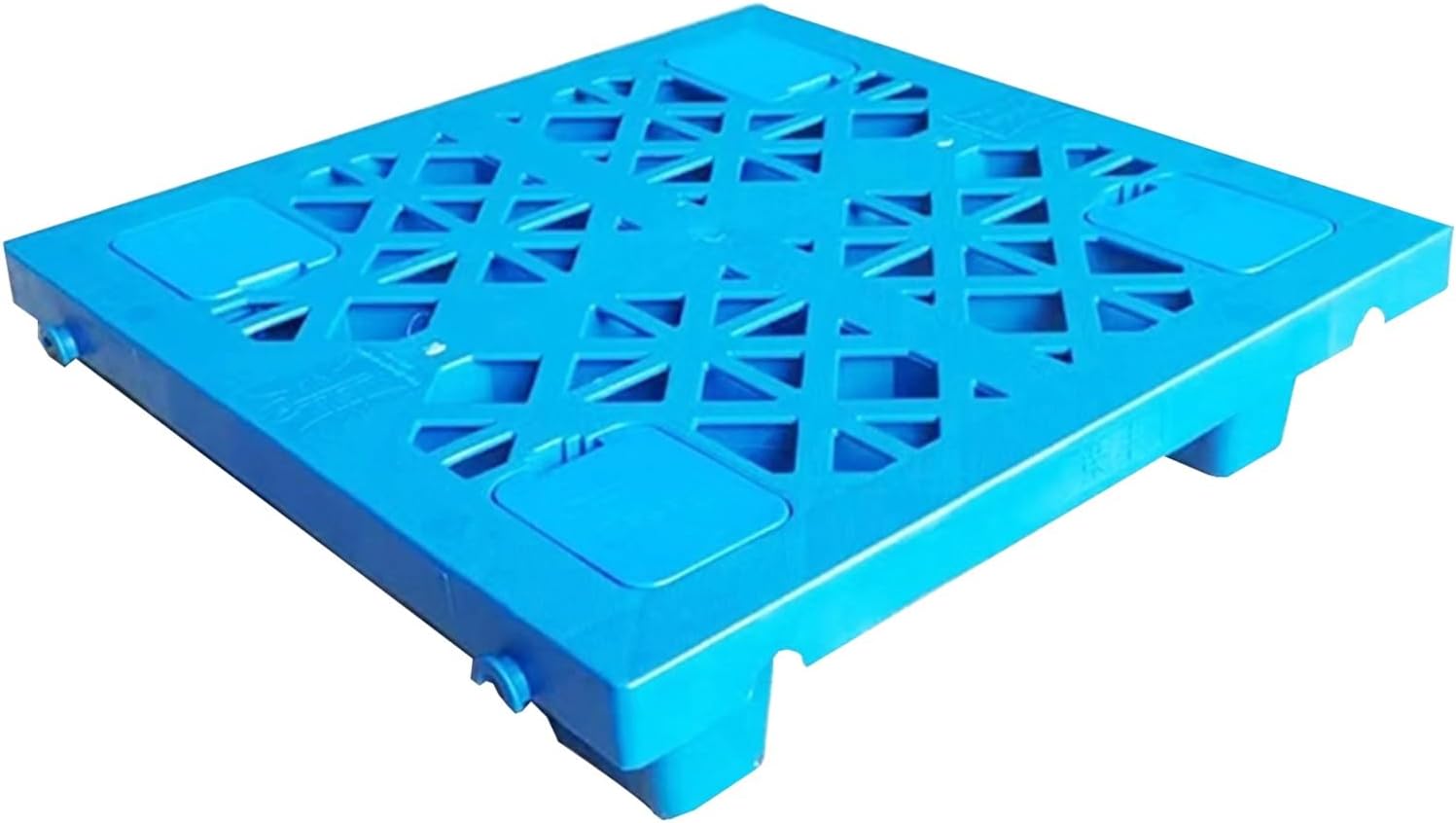Plastic Platform, Lightweight Plastic Pallet with Breathable Grids, Easy to Stack, for Kitchen Supermarket Garages Outdoor Closets Storage Rooms(Blue,50 * 35 * 10cm/20 * 14 * 4in)