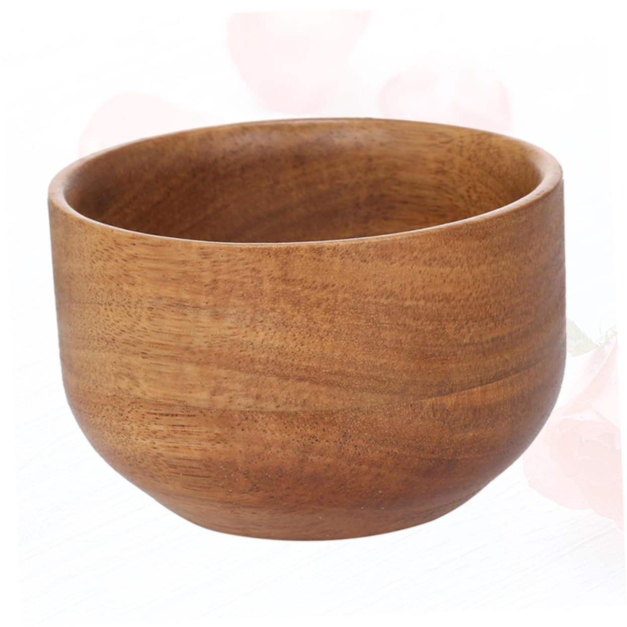 SHERCHPRY Wooden Shaving Bowl for Men Creative Light Brown Soap Bowl for Home Barber Shop and Salon Use Durable and Convenient Shaving Cream Container