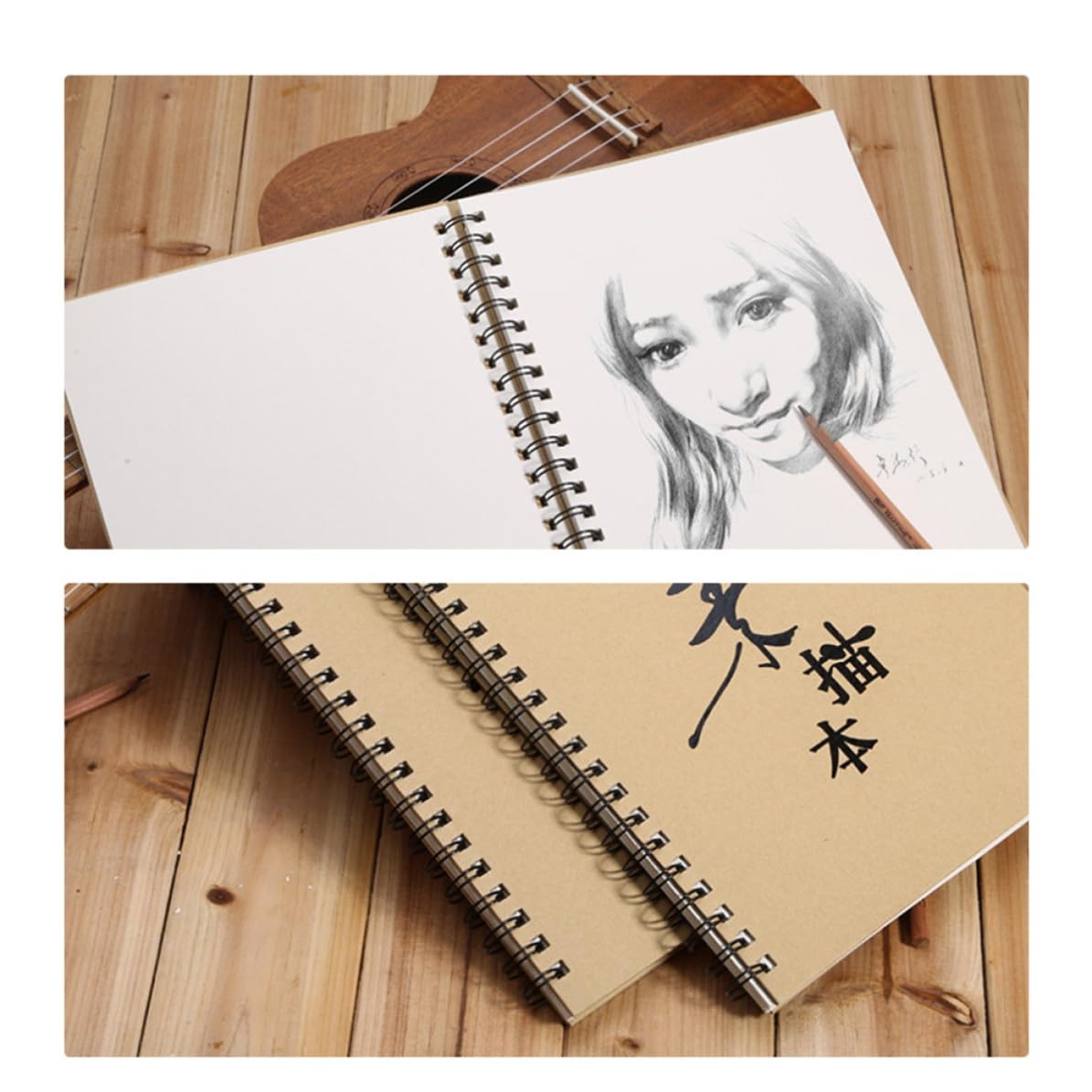 2 Piezas Cuaderno de Bocetos para Estudiantes, Papel Artístico