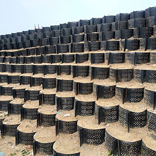 LZMZMQ Geo Grid for Retaining Walls, Geogrid Ground Stabilizer 2 Inch Tall for Slope/Driveways/Gravel Path, Permeable Landscape Pavers Stabilization with Big Drain (Size : 1m x 10m (3.3X33ft))
