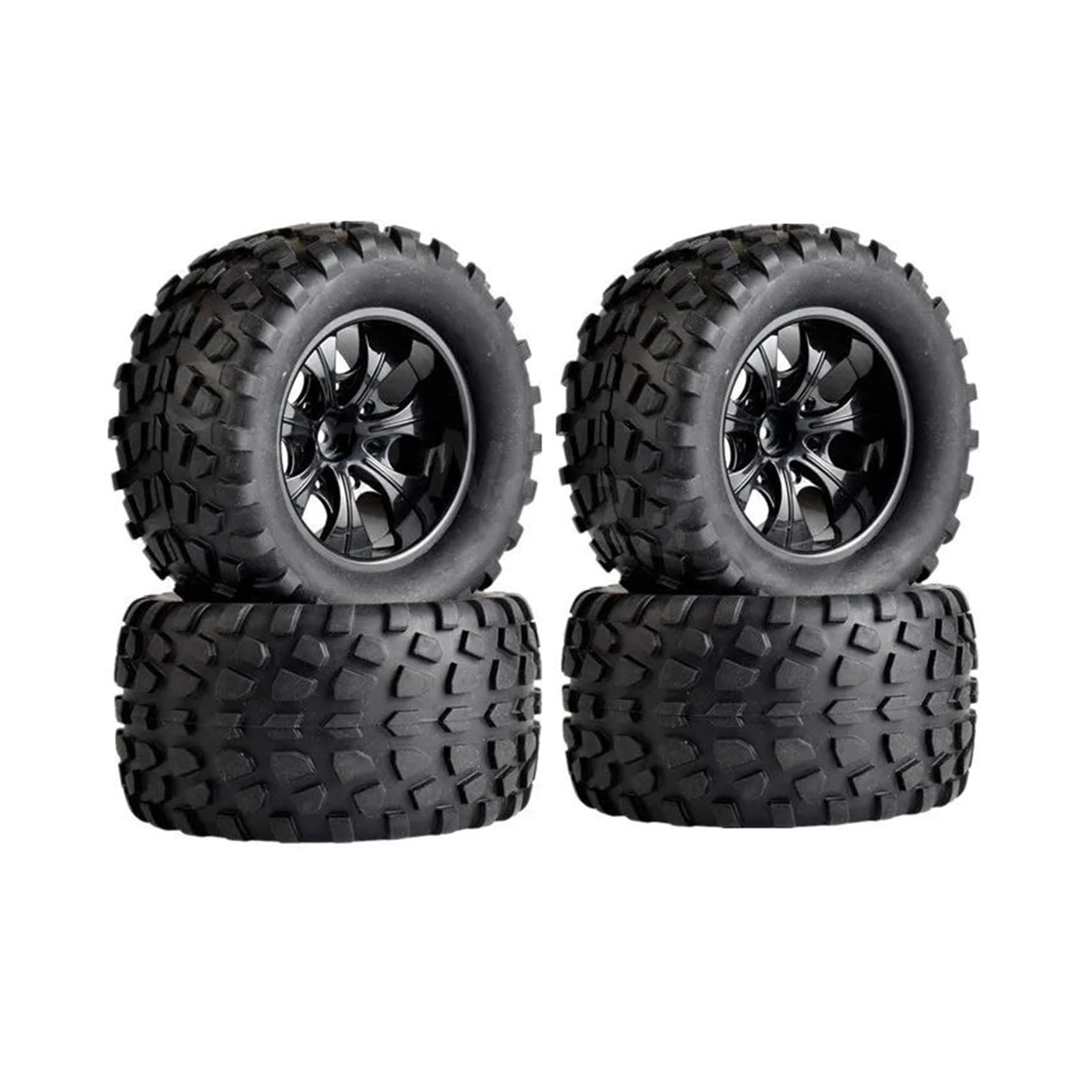 para 1/10 4 Piezas Neumáticos Esponja Goma, Llanta Rueda RC Todoterreno Modificación Monstruo Mejora Reparación Modelos Juguete Repuesto Accesorio Modelos RC