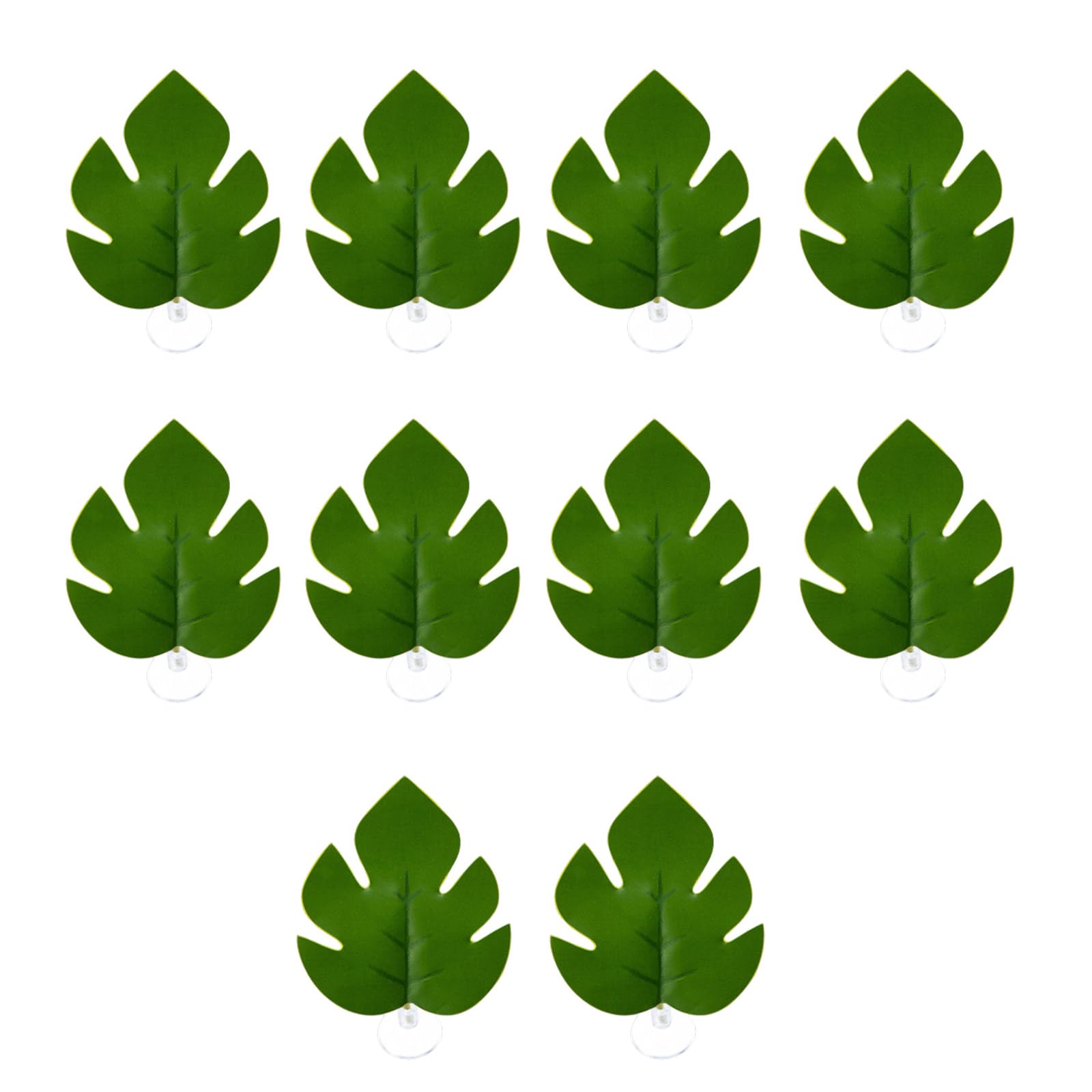 HDOYTXXM Artificial Leaves Decorative Plant with Suction Cup Colorful Decors for Fish Tanks Ornaments for Terrarium Artificial Aquarium Realistic