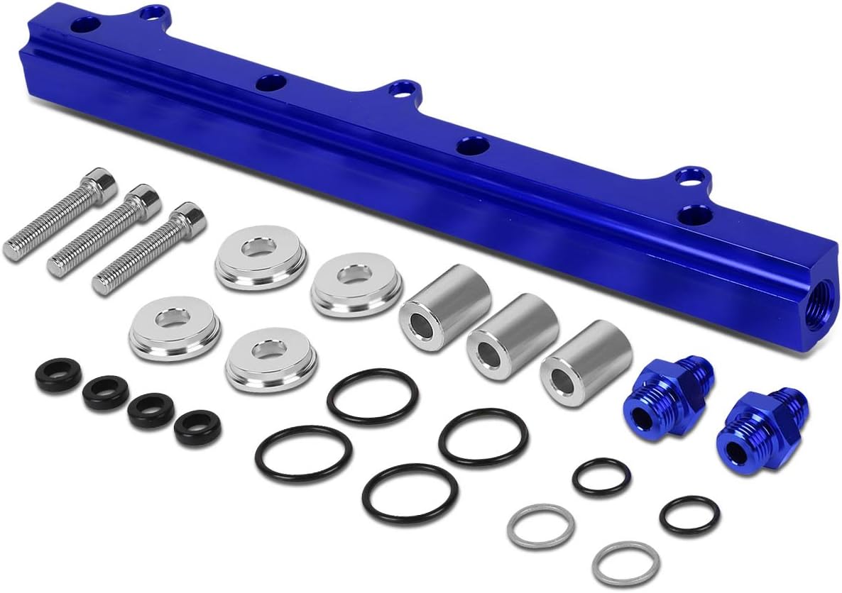 DNA Motoring FRK-B16-BL High Flow Fuel Injector Rail Kit [For 88-01 Honda Civic Si/Prelude/CRV]