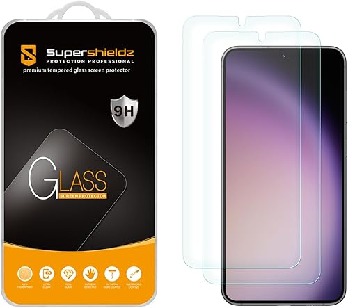 Supershieldz Protector de pantalla de vidrio templado diseñado para Samsung (Galaxy S24 Plus), antiarañazos, sin burbujas