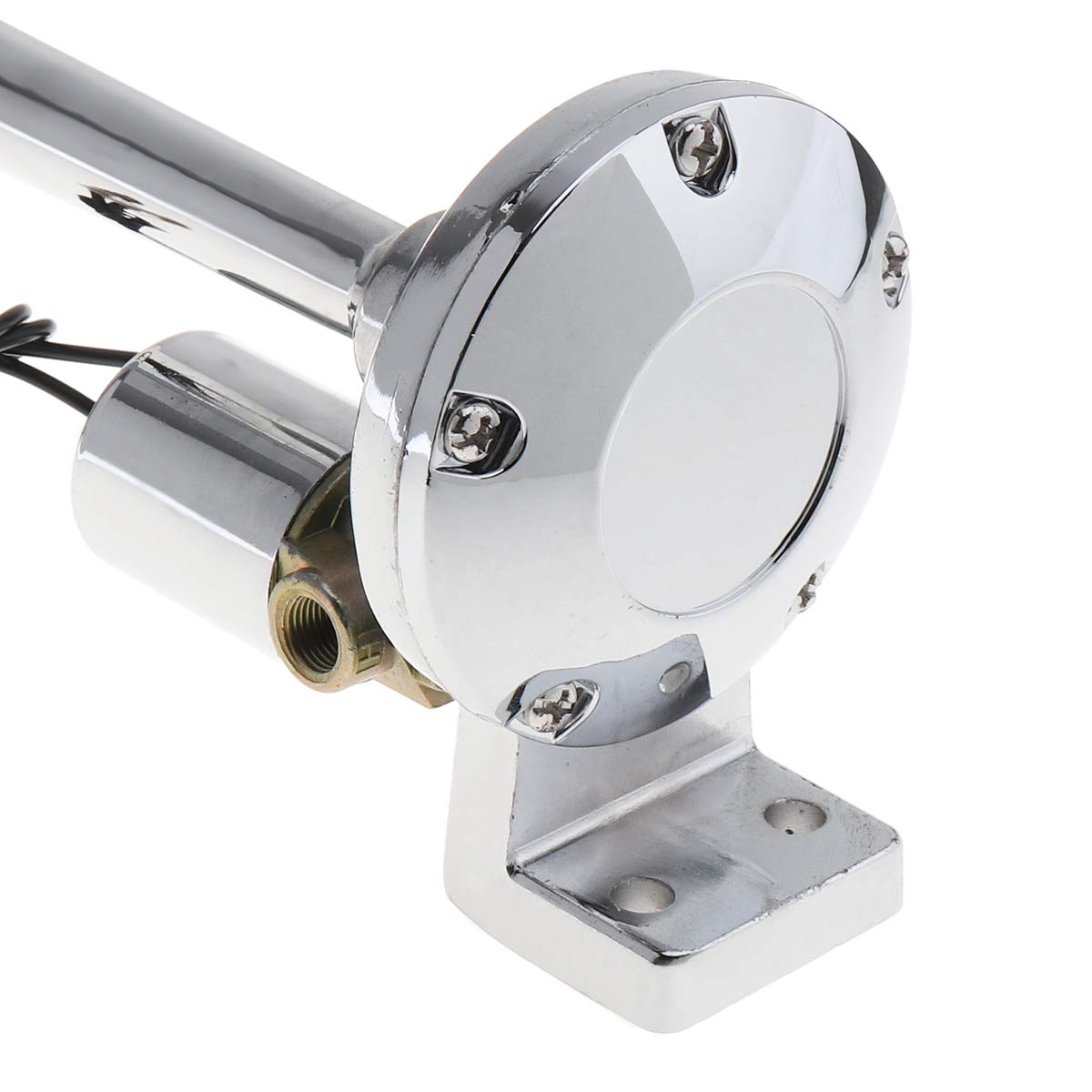 44CM Bocina de tipo trompeta muy ruidosa, de 12V / 24V y 150 dB, de aire, para camión, coche, barco o tren
