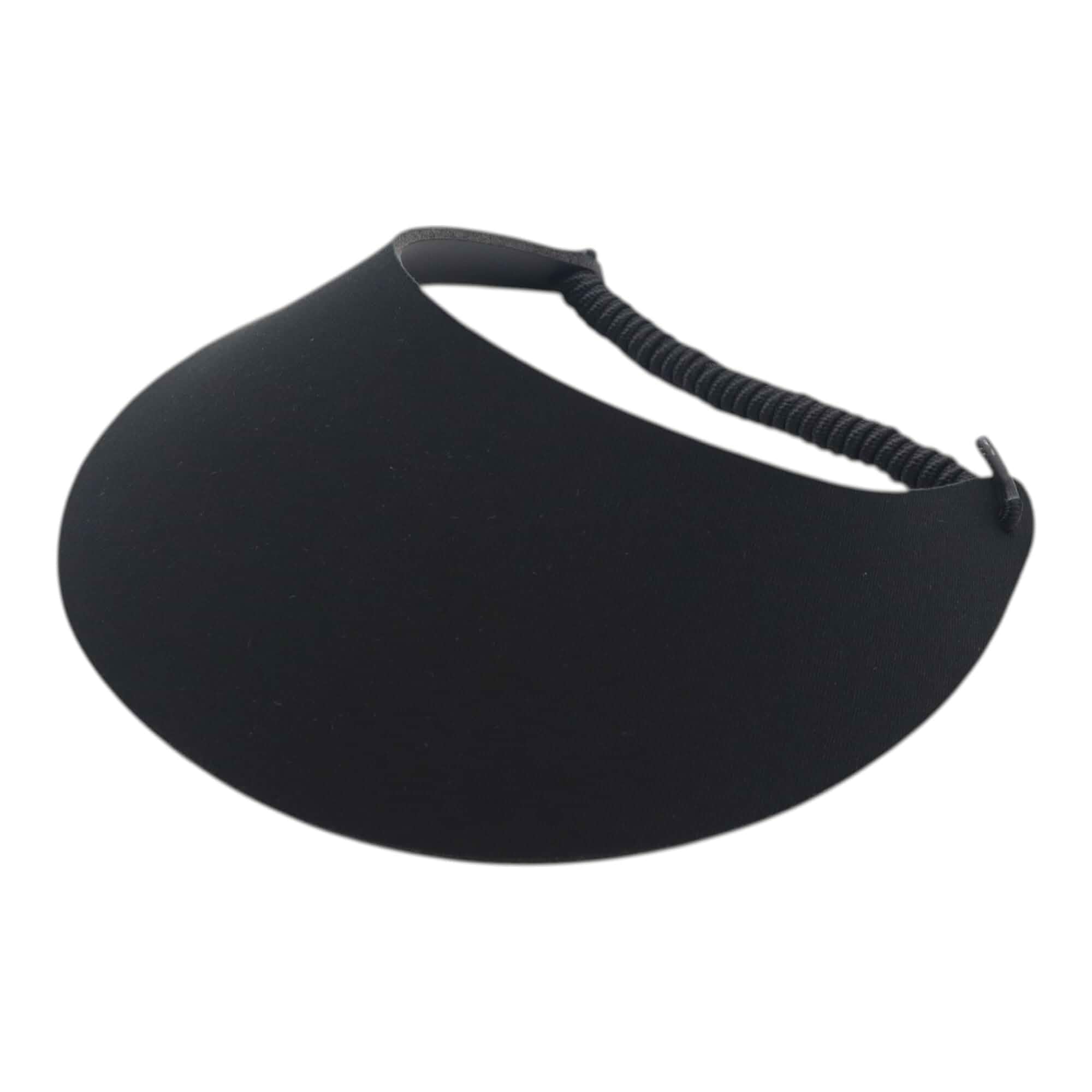 MG Women's Cotton Solid String Sun Visor Hat