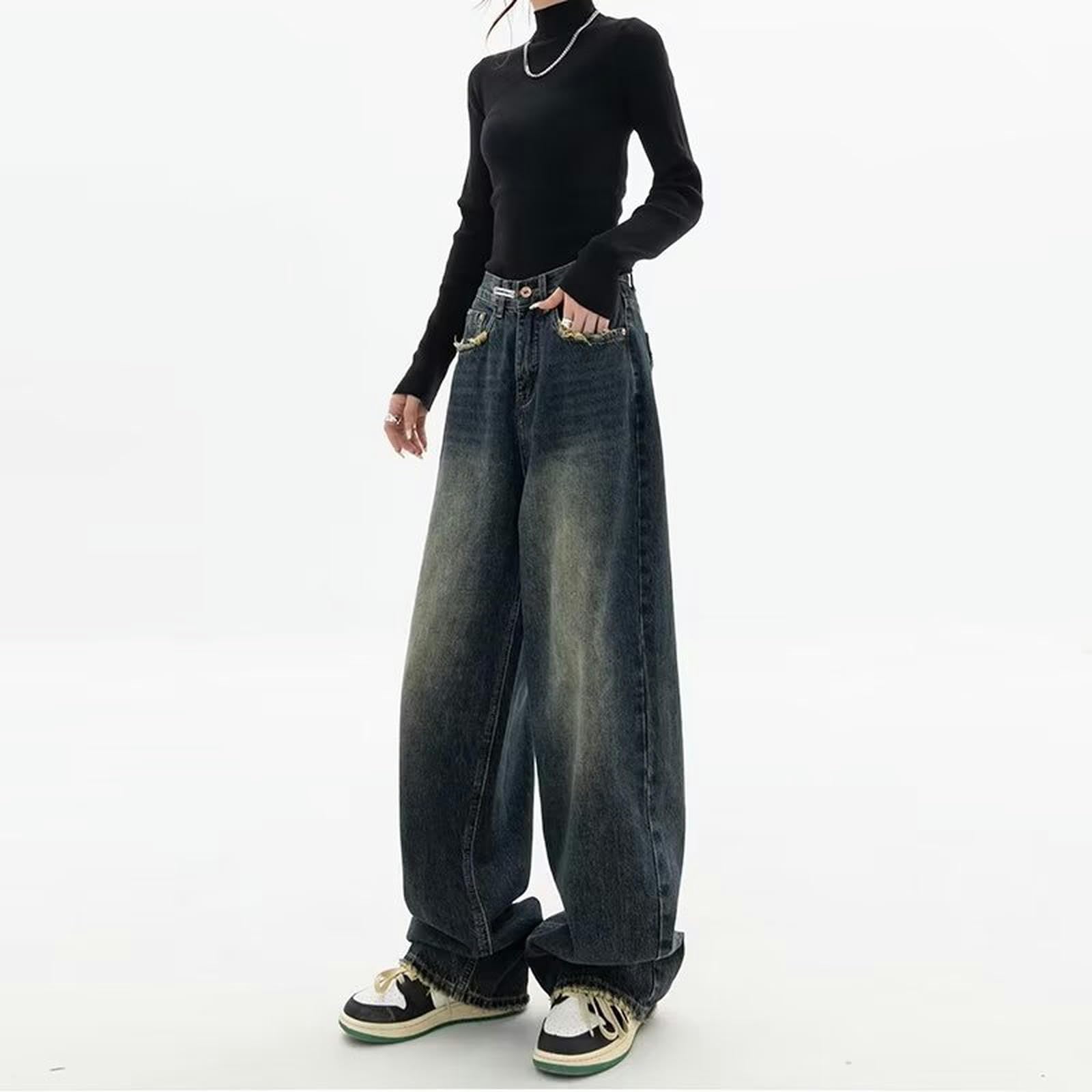 Pantalon Femme Stretch Coupe large Taille haute élastiquée Business Casual Doux Couleur unie Pantalon Femme Stretch Coupe large Taille haute élastiquée Business Casual Doux Couleur unie