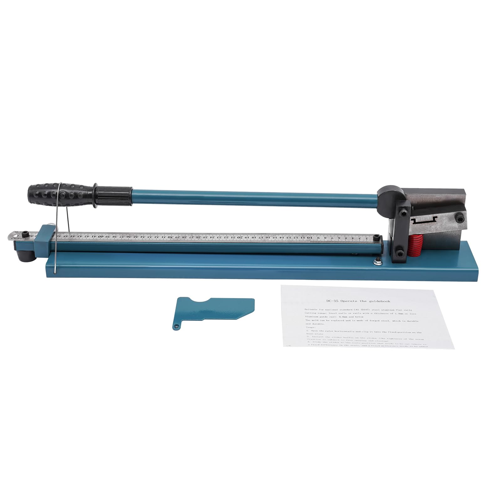 Cortador de riel DIN DIN ancho de corte 35-40 cm grosor de corte 0,8 mm con regla Rail Cutter para cortar rieles de guía de aluminio