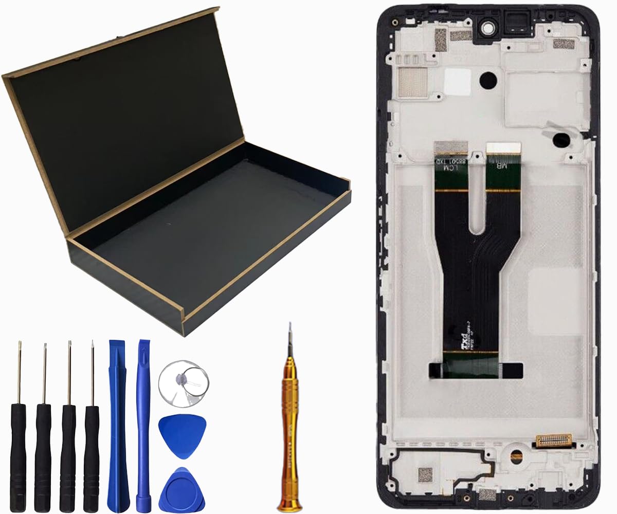 SECRETIGER for Boost Mobile Celero 5G+ LCD Screen Display Touch Digitizer Assembly with Frame Replacement for Boost Mobile Celero 5G Plus 7.0