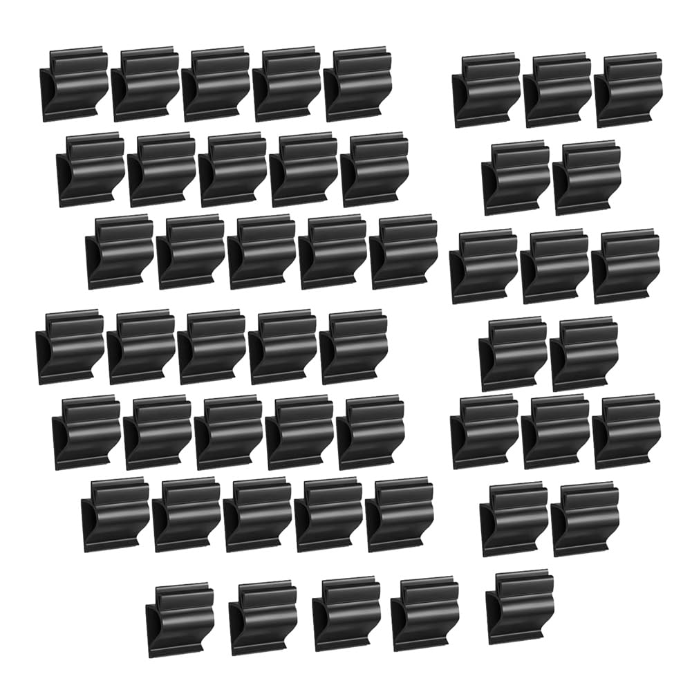 Gnurbdilfo Black 50 Pcs Sign Clip Food Tray Label Holder Plastic Buffet Food Label Clip Reusable Price Tag Tray Sign Holder