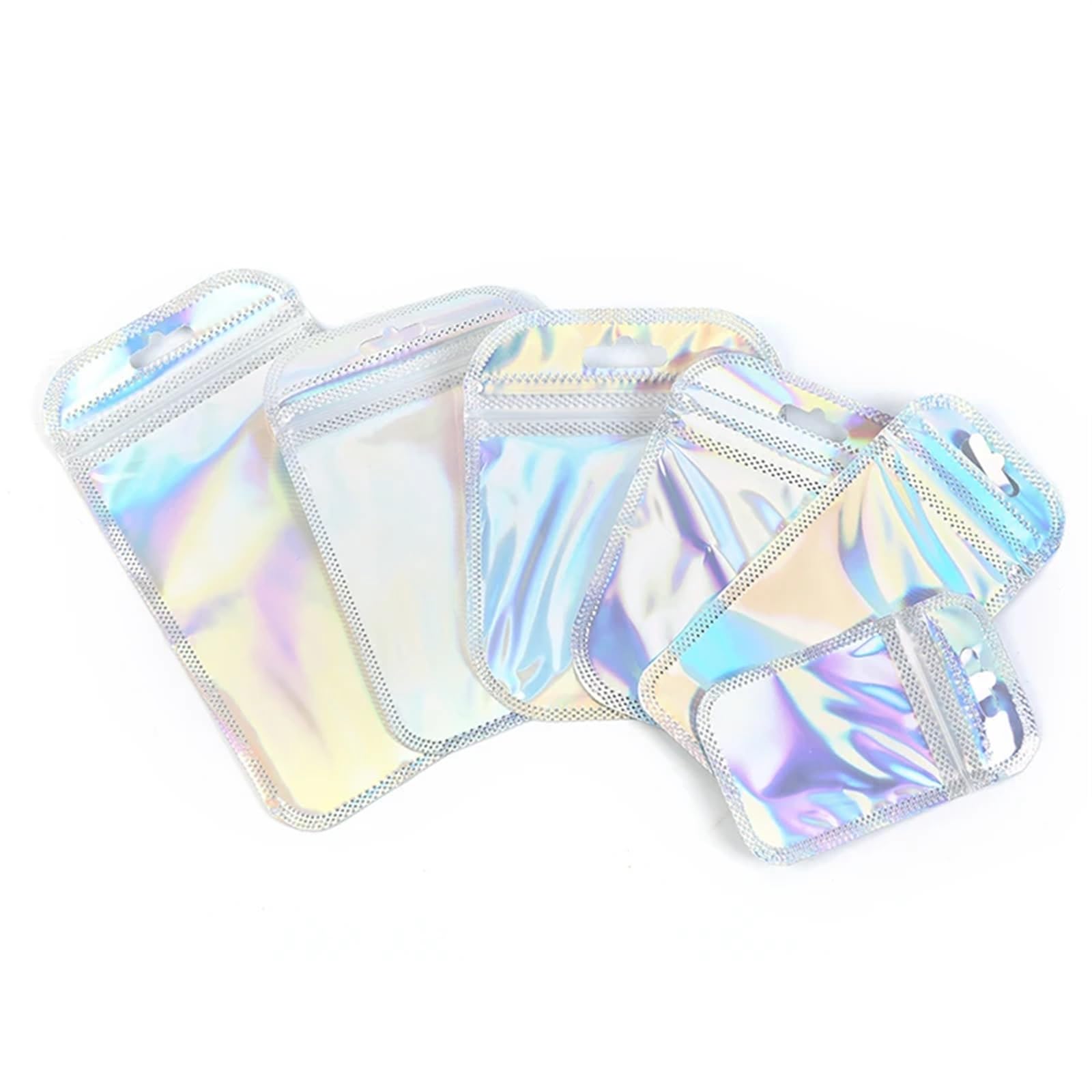 Bolsas con cierre hermético bolsas de aluminio planas transparentes for láser de 9cm y 50 unidades