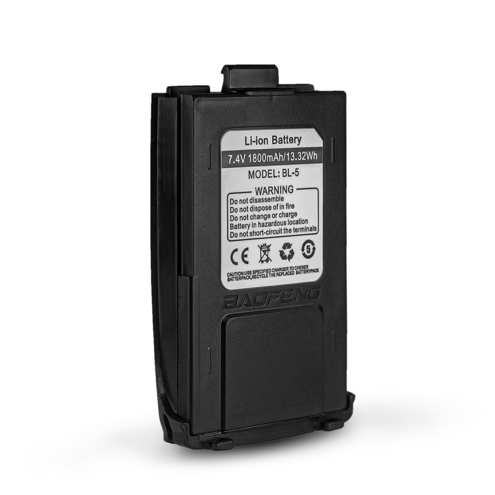 BAOFENG GT-3TP Battery 7.4V 1800mAh Li-ion Battery for Radio GT-3 Walkie Talkie Replacement