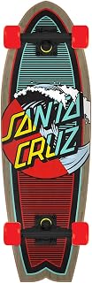 Santa Cruz Classic Wave Splice Dot Shark Cruiser Skateboard, 27" x 8.8"