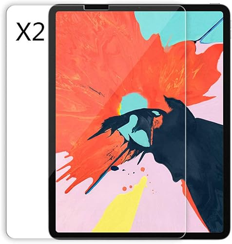 Paquete de 2 protectores de pantalla de vidrio templado transparente para iPad Pro de 11 pulgadas 5G 2022 2021 2020 2018, iPad Air 4 2020, iPad Air