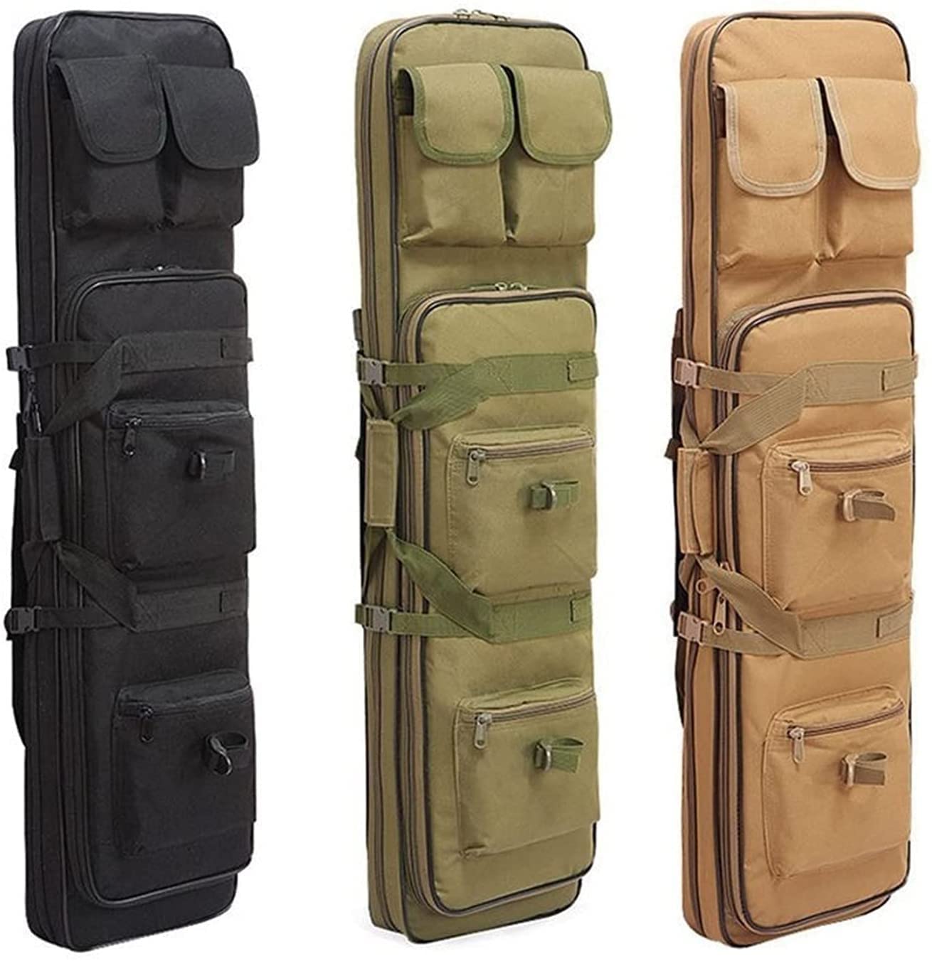 Taktyczna torba na broń, torba na karabin, plecak, karabin snajperski, airsoft, strzelanie, torby na ramię, akcesoria myśliwskie, kemping, B, 100 cm/39,4 cala (B, 120 cm/47,2 cala)