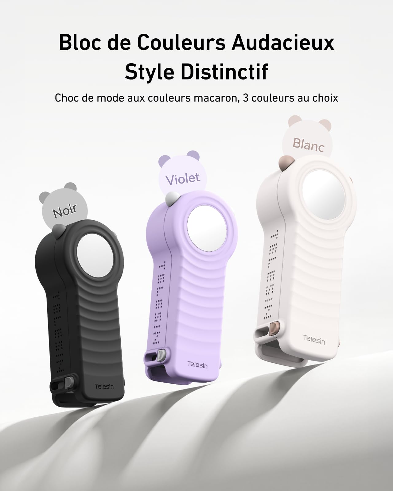 TELESIN DisAdv - Coque de protection pour Pocket 4/3 & Xtra Mouse - Coque rigide avec protection 4 couches, porte-filtre magnétique et protection d'objectif - Accessoires Pocket 4/3 - Blanc