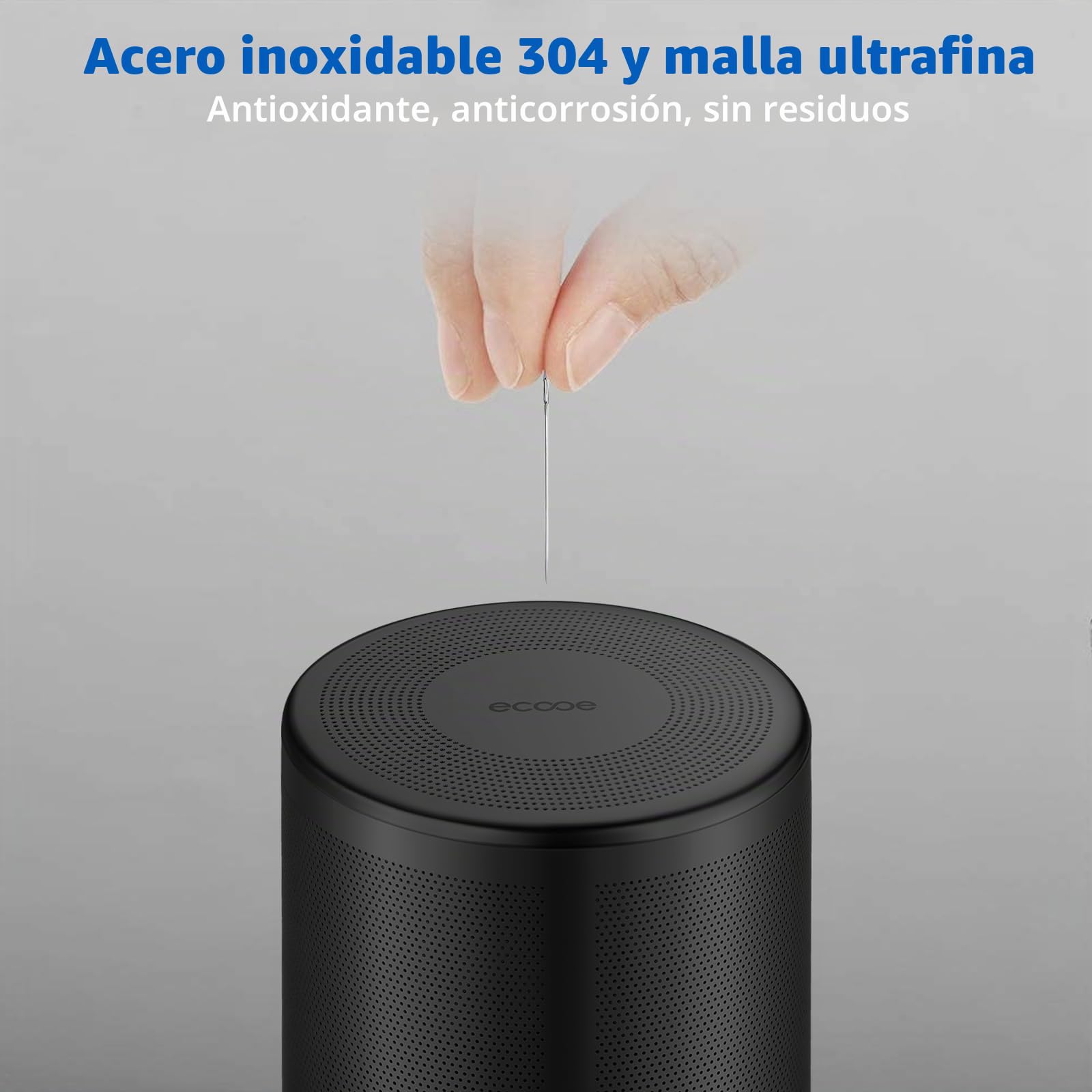 ecooe Tetera negra de 1500 ml de cristal de borosilicato con colador de acero inoxidable 18/8 extraíble resistente al calor para té negro, té verde, té de frutas, té perfumado